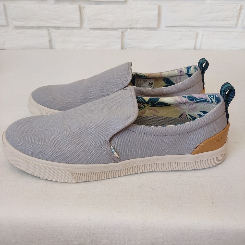 Toms Gray Slip-On Loafers